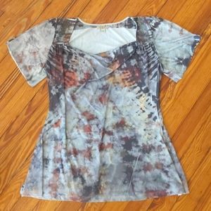 Oneworld scoop neck top